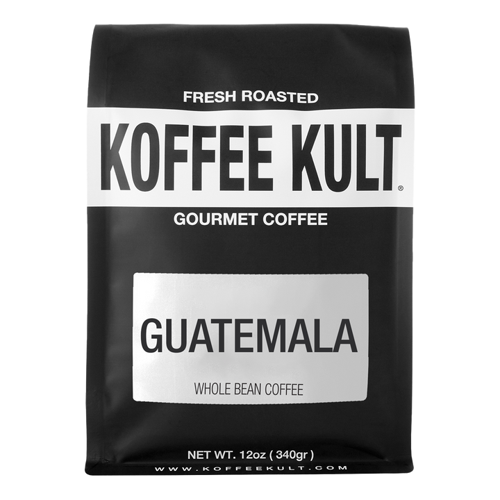 Guatemala 12oz whole bean coffee front facing