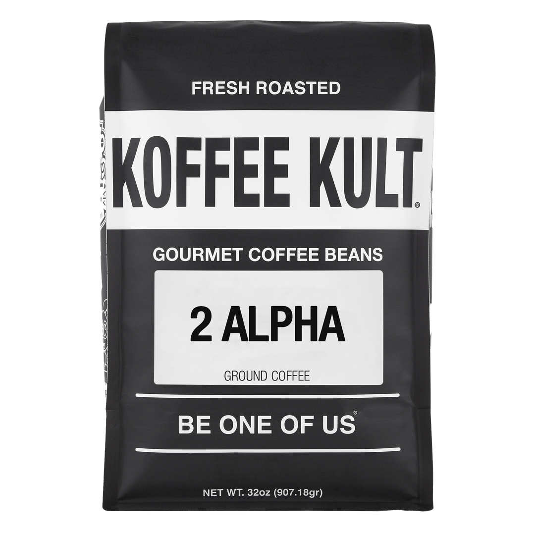 2 Alpha 32oz Ground Coffee Front Facing
