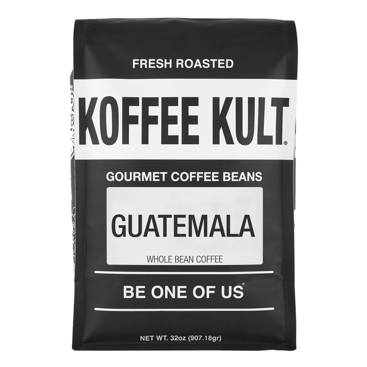 Guatemala 32oz whole bean coffee front facing