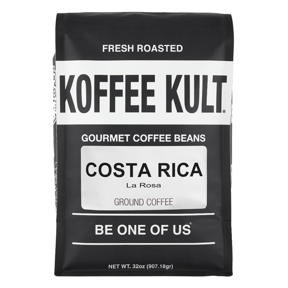 Costa Rica 32oz ground coffee front facing