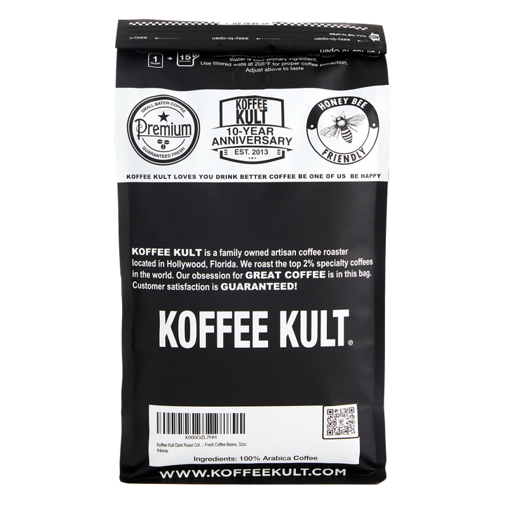 Dark Roast 32oz back of bag