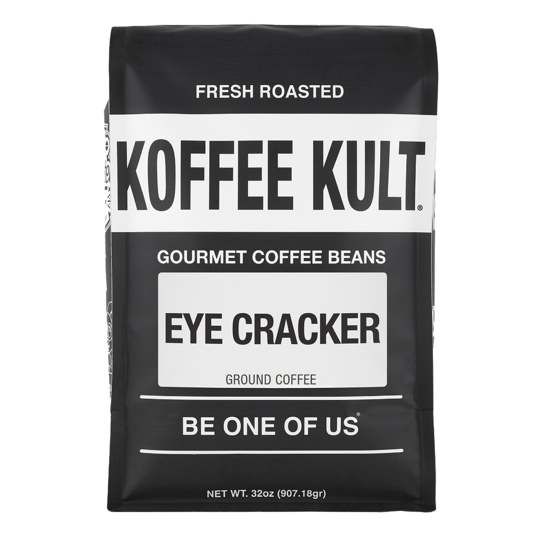 Eye Cracker 32oz Ground Coffee Front Facing