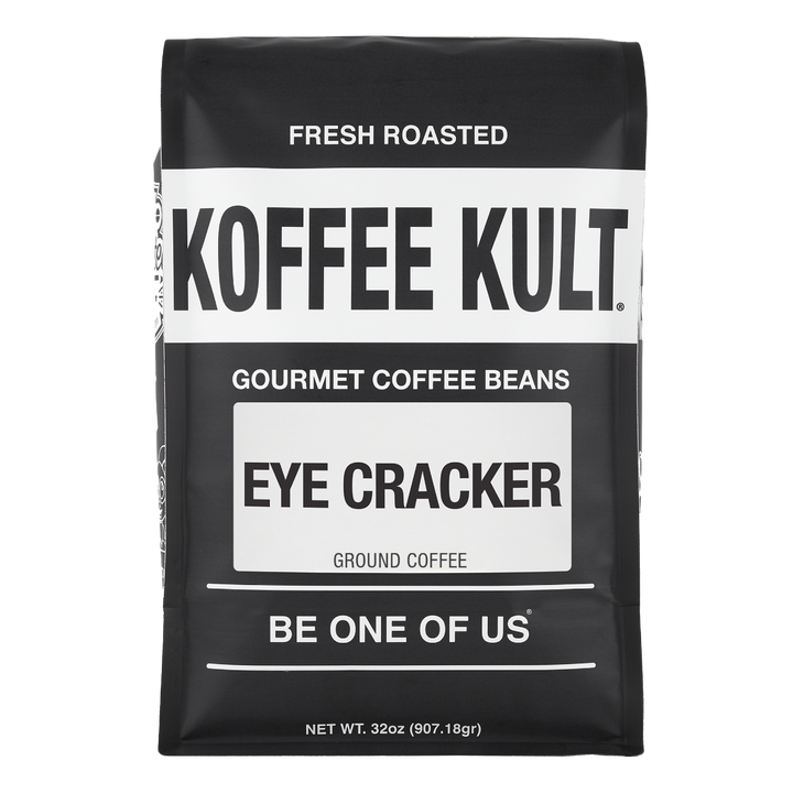 Eye Cracker 32oz Ground Coffee Front Facing