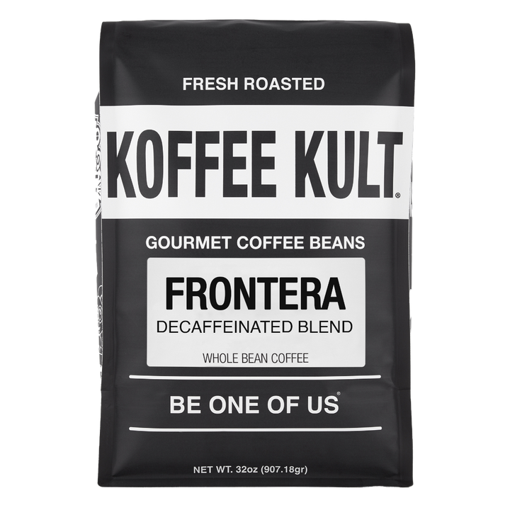 Frontera Decaf 32oz Whole Bean Coffee Front Facing