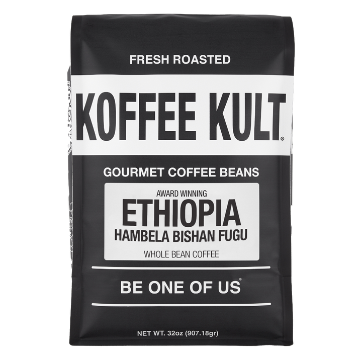 Hambela 32oz Whole Bean Coffee Front Facing