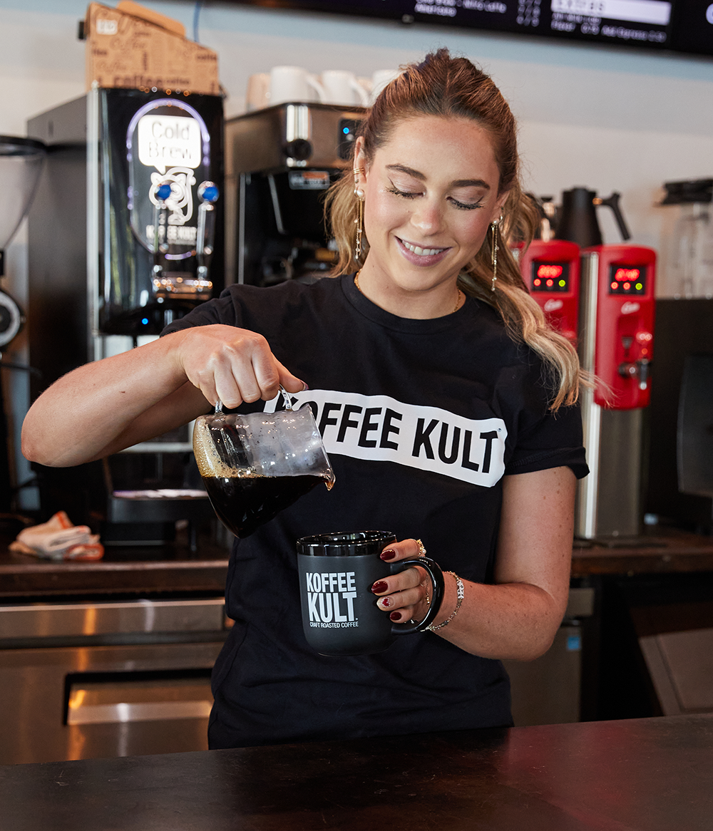 Koffee Kult Retail Shop from Inside