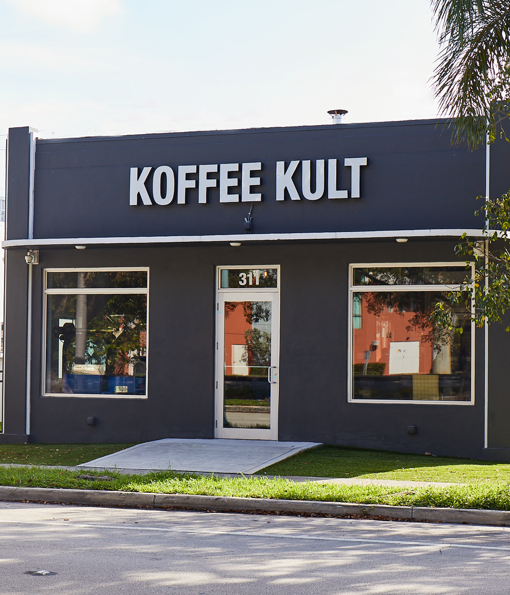 Koffee Kult Retail Shop from Outside
