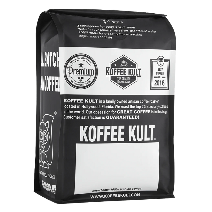 Medium Roast 32oz back of bag