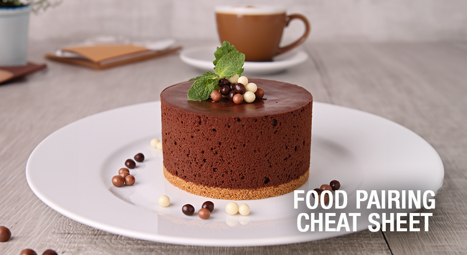 Food Pairing Cheat Sheet Feature Hero of Chocolate Cake