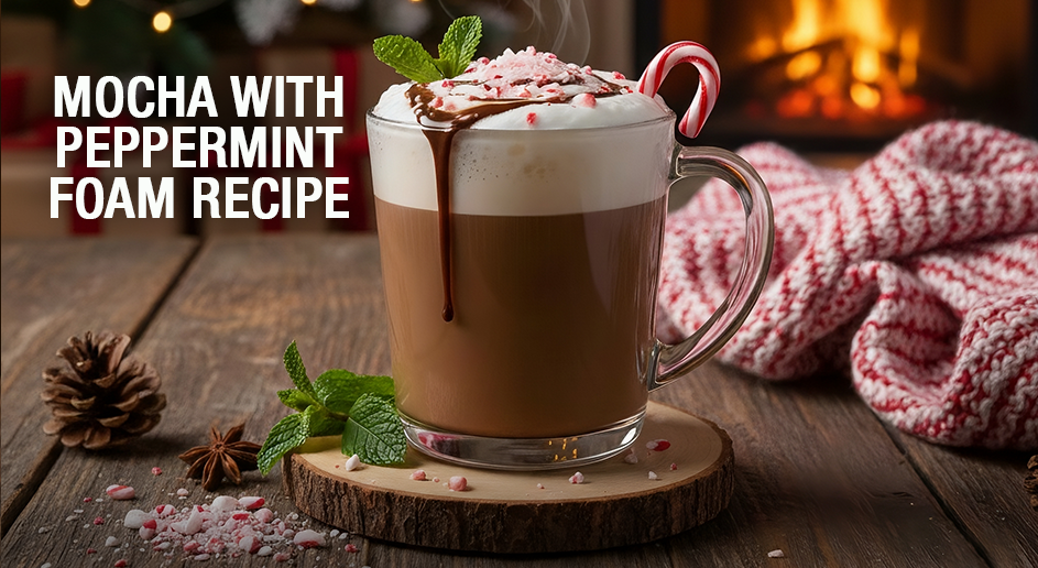 Holiday Mocha With Peppermint Foam Recipe
