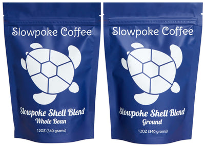 slow poke coffee shell blend front whole ben and ground