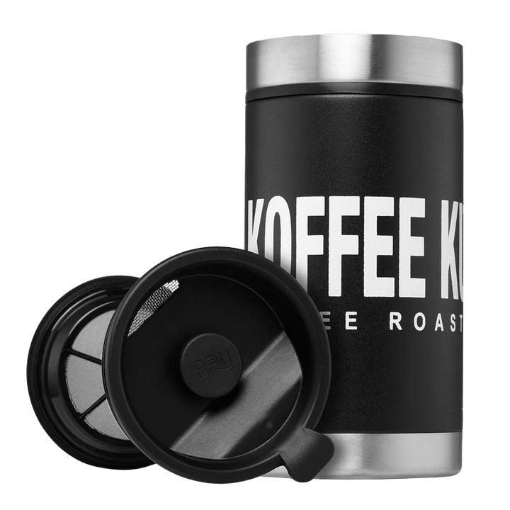 Koffee Kult Black Thermal French Press with Filters