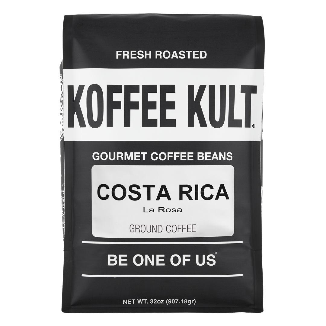 Costa Rica 32oz ground coffee front facing