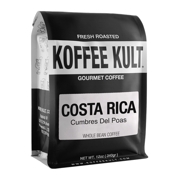Koffee Kult Costa Rica Cumbres del Poás whole bean coffee bag