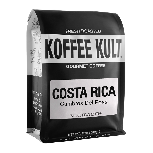 Costa Rica Cumbres del Poas 12oz whole bean coffee