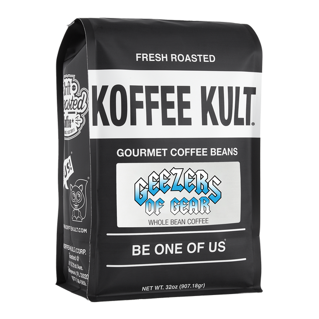 Geezers Grind 32oz whole bean coffee