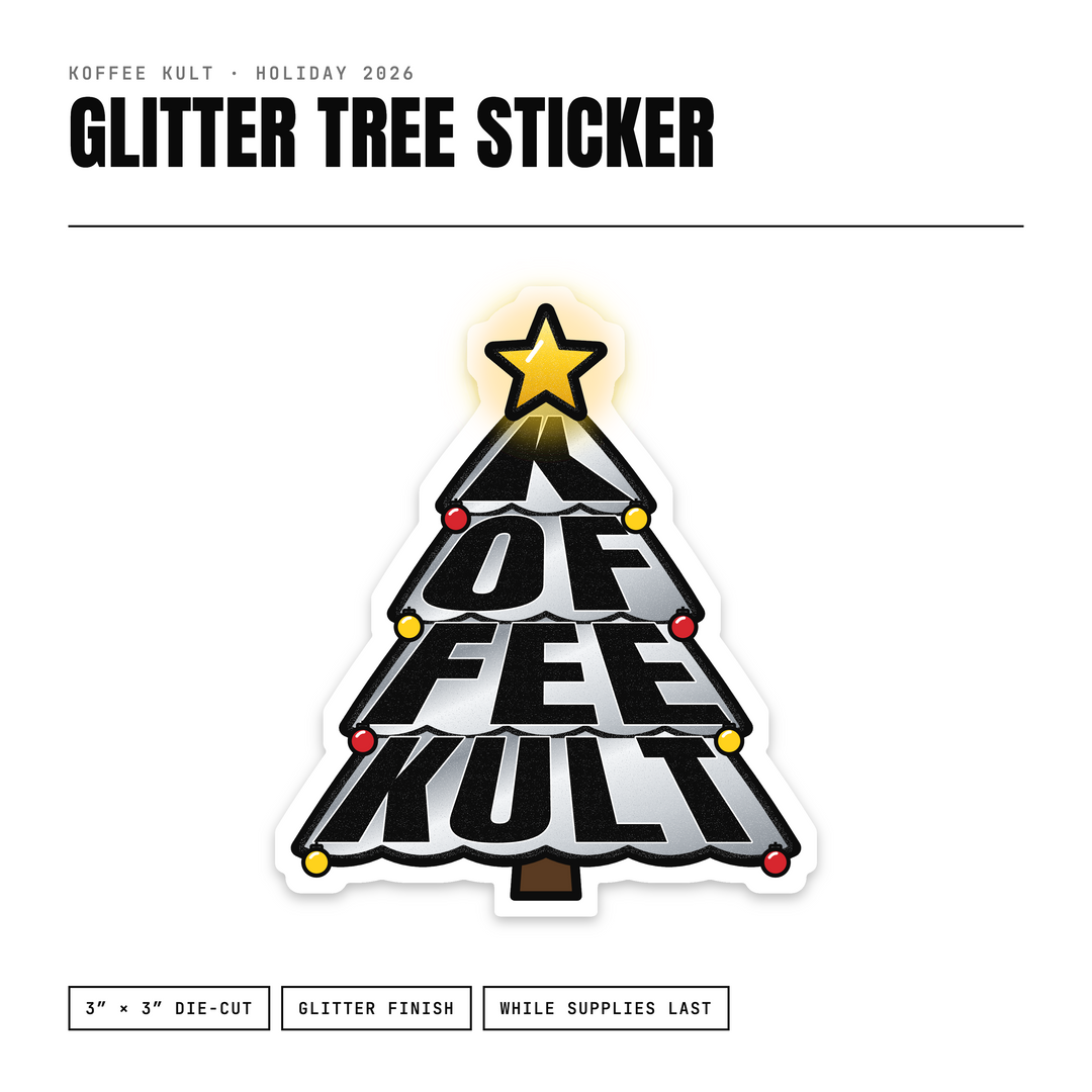 Koffee Kult Christmas Tree sticker