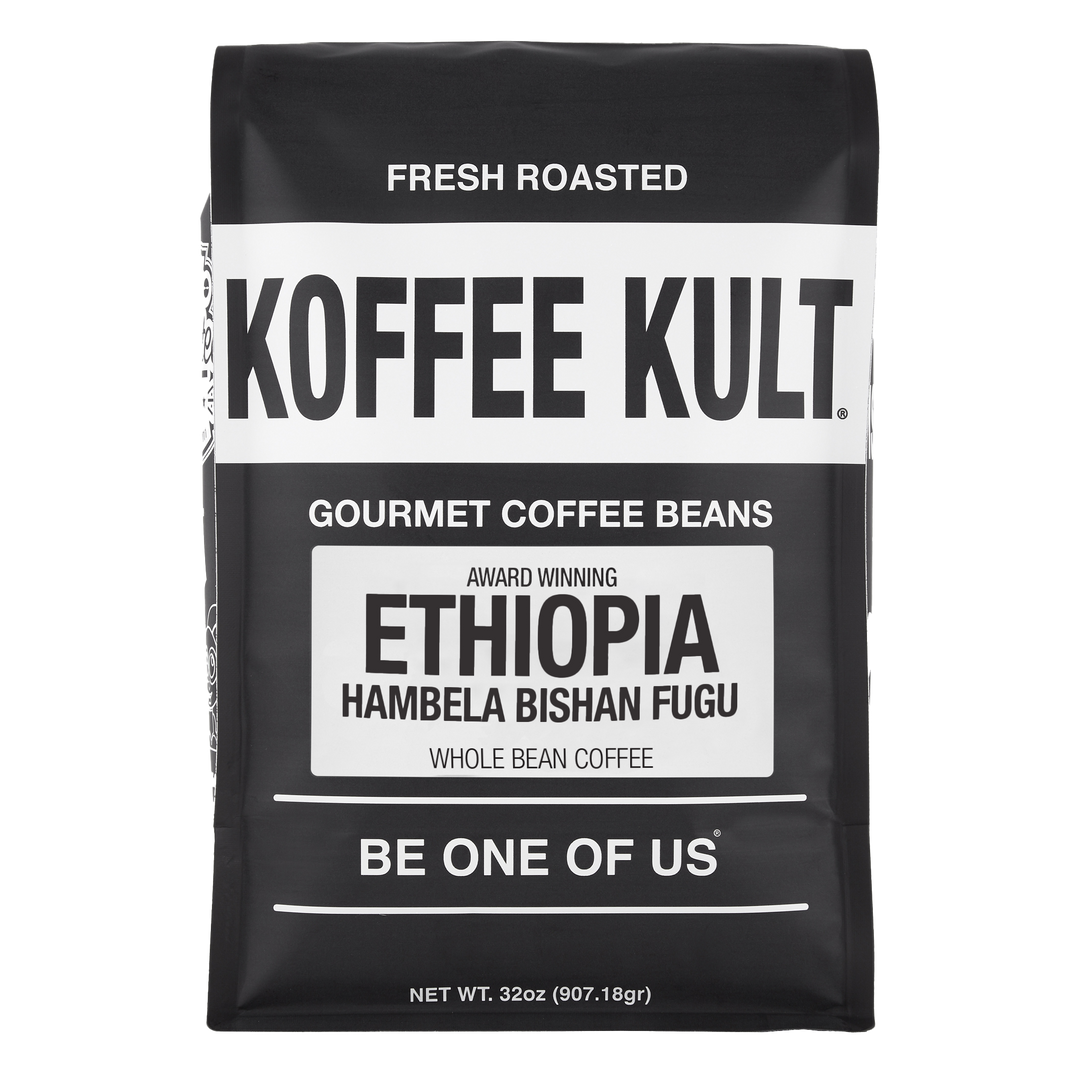 Hambela 32oz Whole Bean Coffee Front Facing