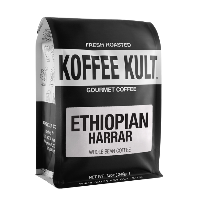 Ethiopia Harrar 12oz whole bean coffee