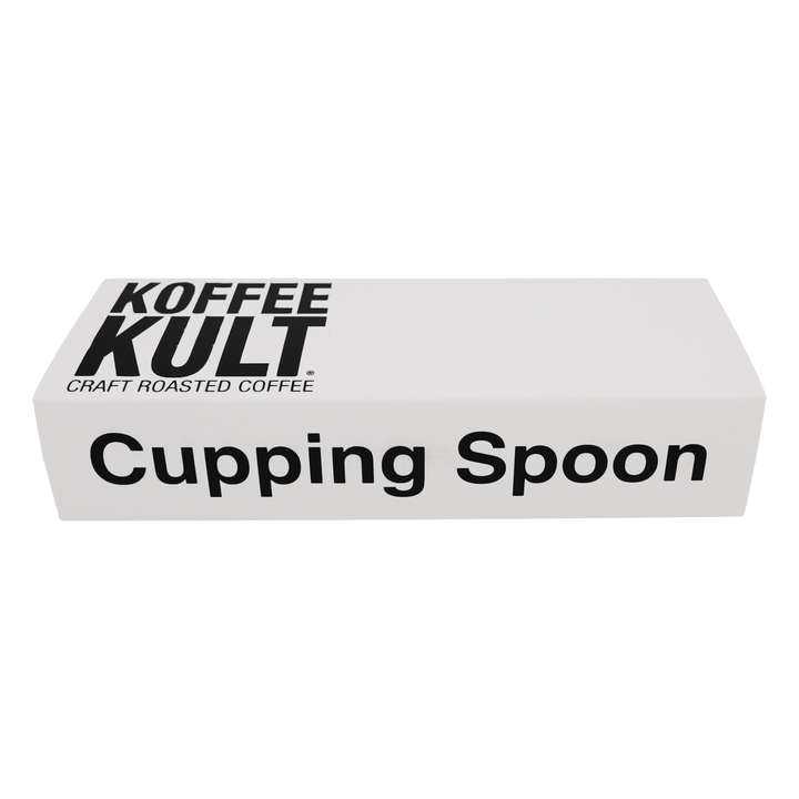 Koffee Kult cupping spoon packaging on a white background