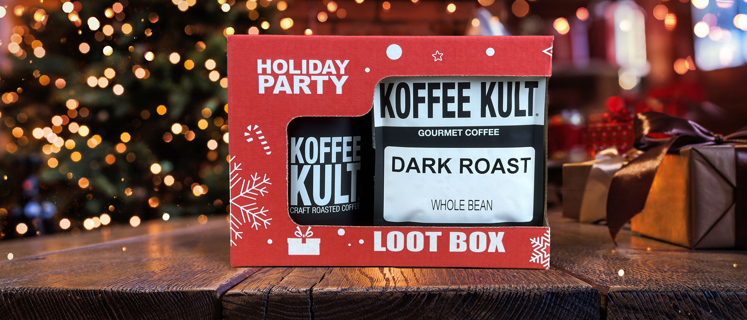 Loot Box Hero with Loot Box on table