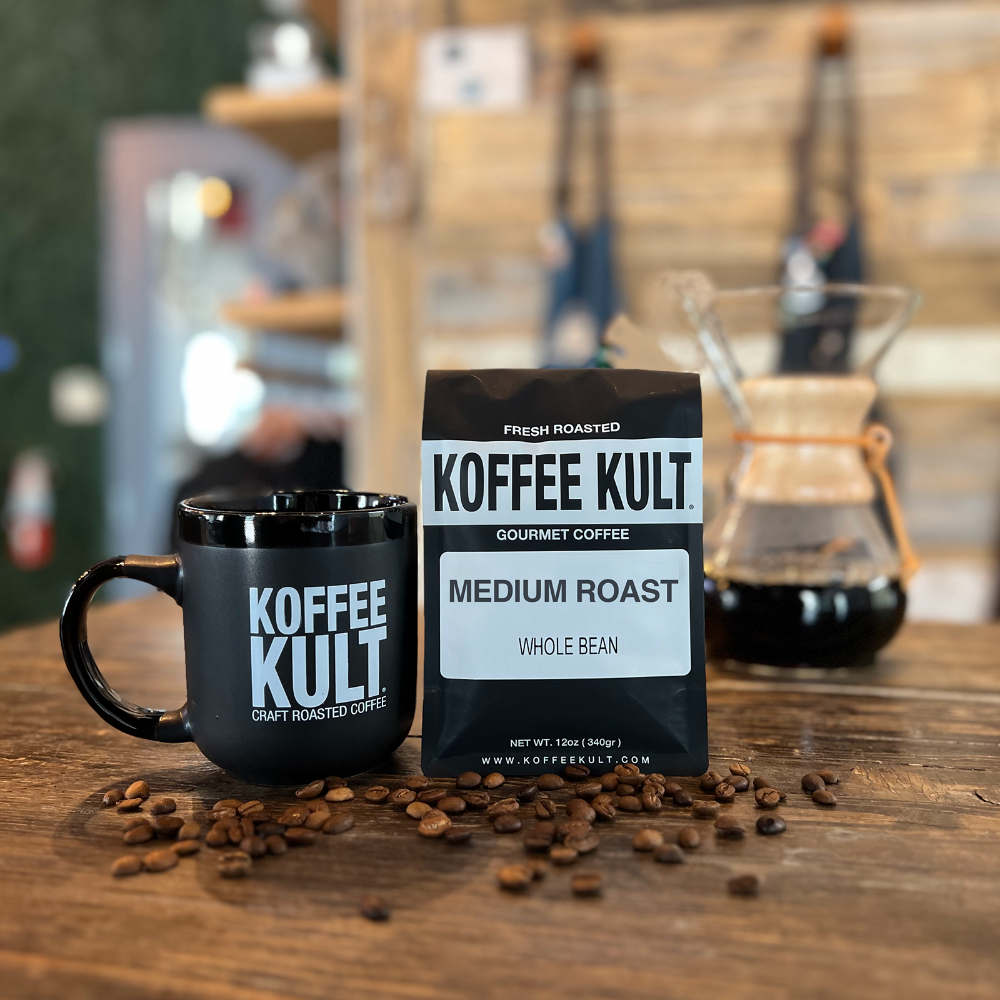 Medium Roast: Horizon Gold (Colombia & Brazil Blend) – Koffee Kult Medium Roast: Horizon Gold (Colombia & Brazil Blend) – Koffee Kult