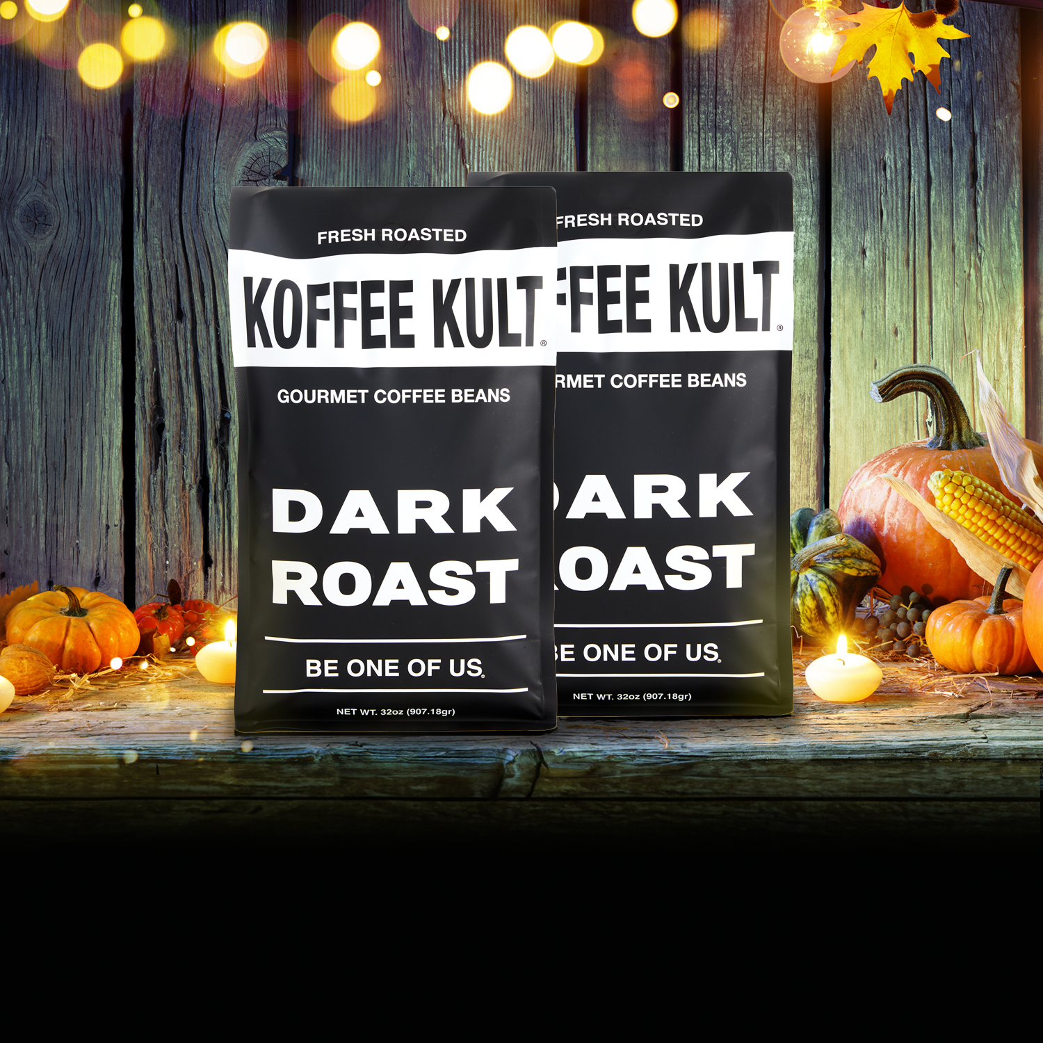Dark Roast November Thanksgiving Hero for Mobile