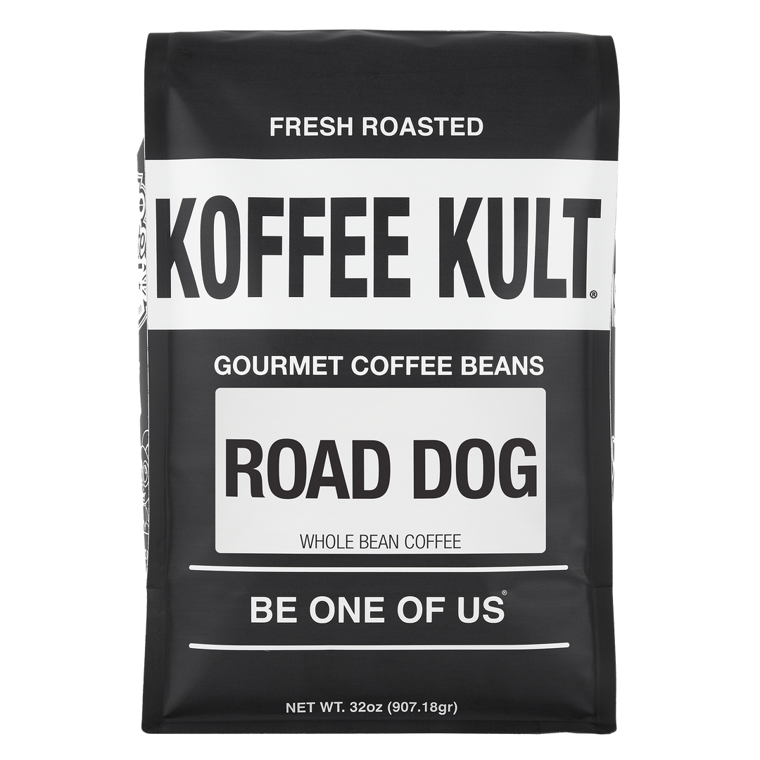 Road Dog 32oz Whole Bean Coffee Front Facing