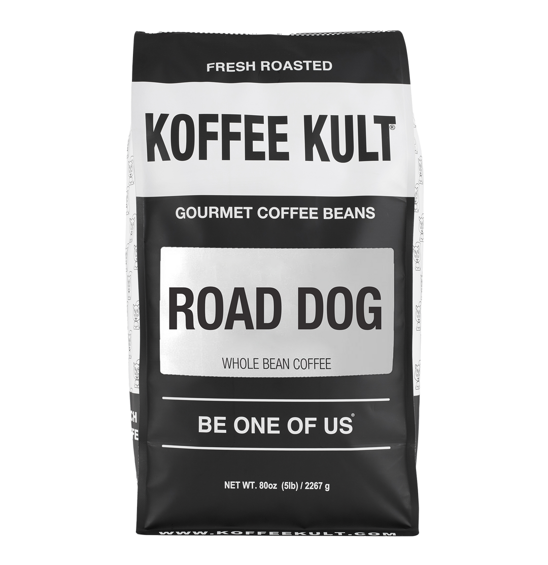Road Dog 80oz Whole Bean Coffee Front Facing