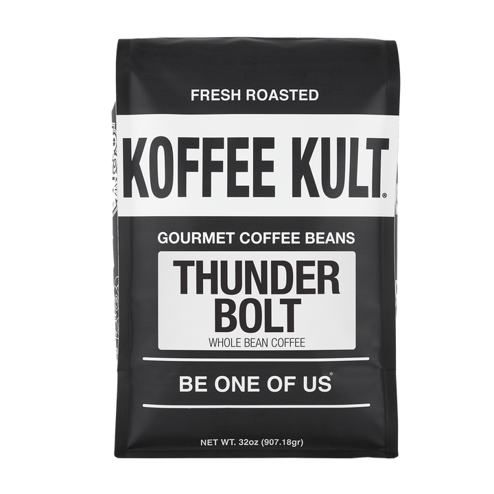 Thunder Bolt 32oz Whole Bean Coffee Front Facing