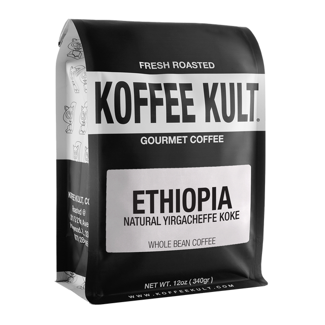 Ethiopia Yirgacheffe 12oz whole bean coffee