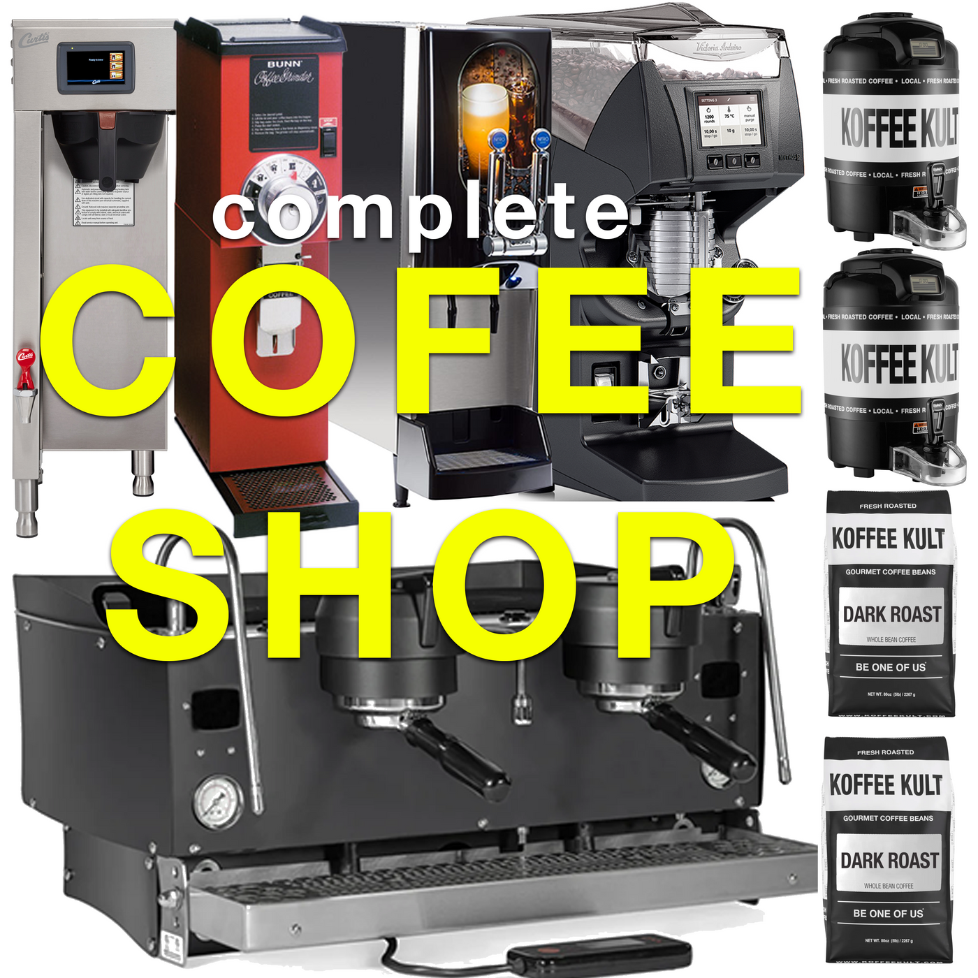 Complete Coffee Shop with Cold Brew Equipment