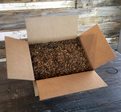 full coffee box full of chaff