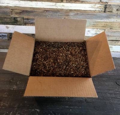 box of coffee chaff full top view