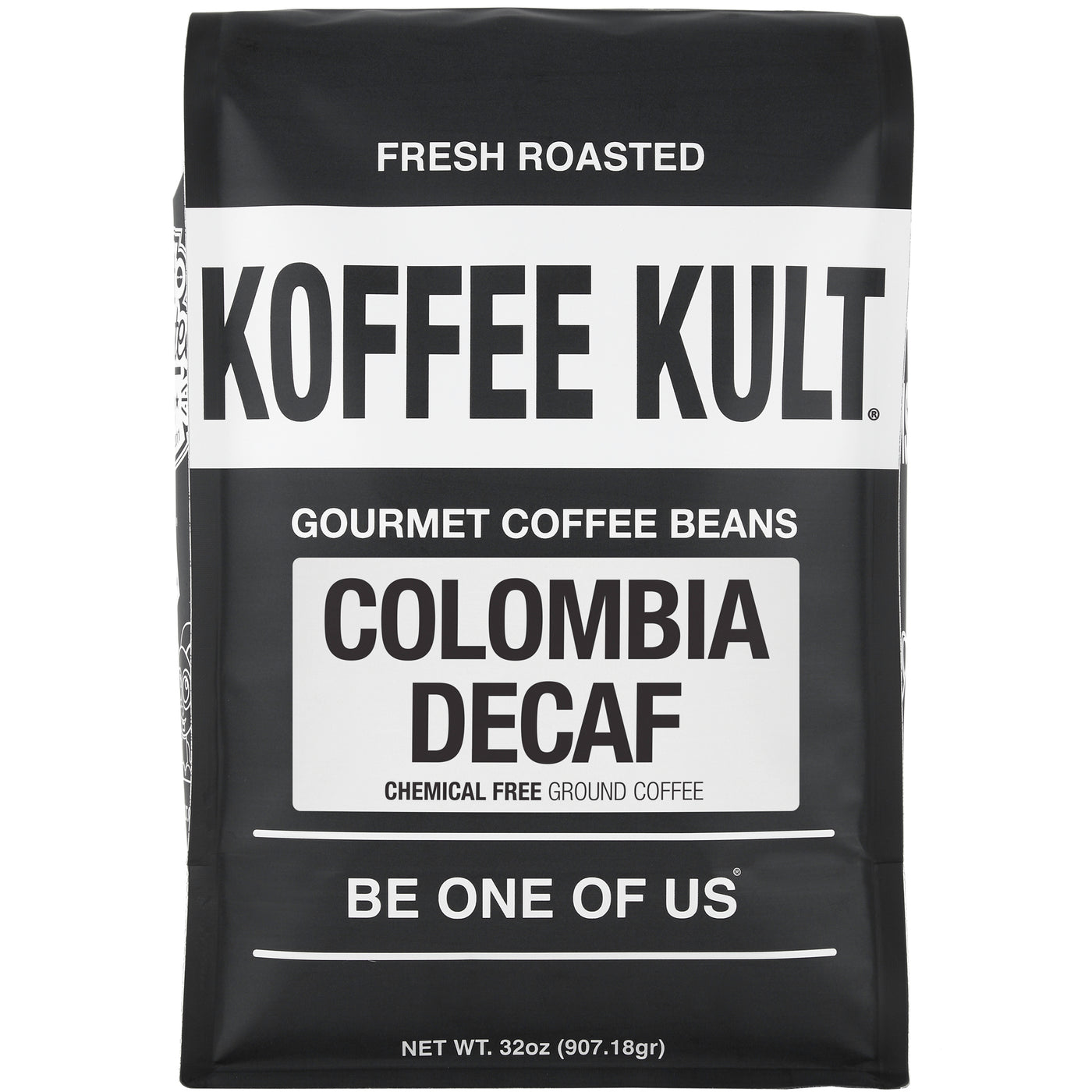 Colombian Decaf - Chemical Free water process decaf coffee 32oz ground front