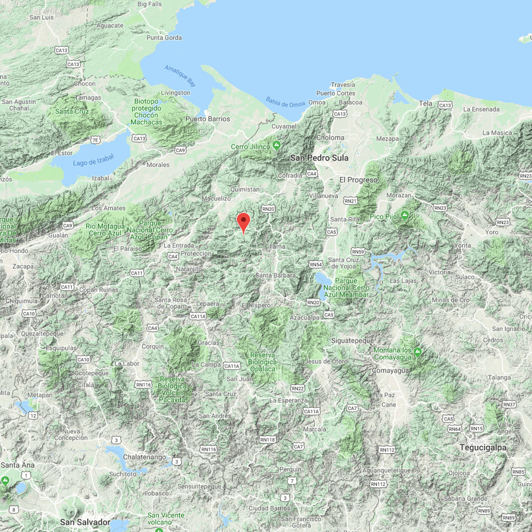 Honduras on Map