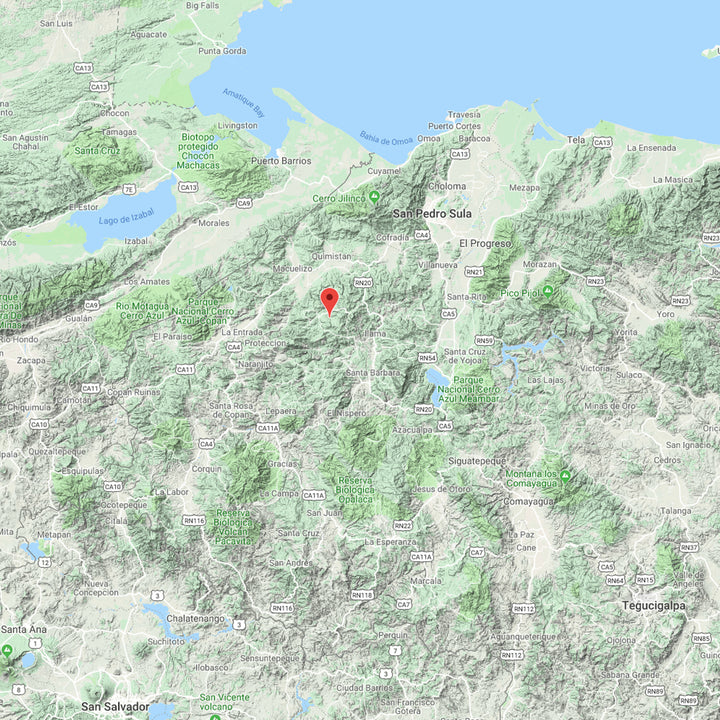Honduras on Map