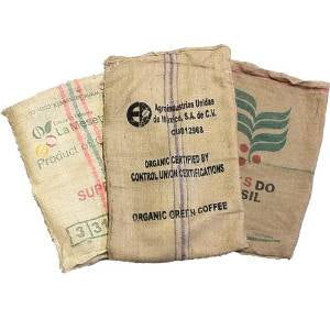 burlap coffee sacks