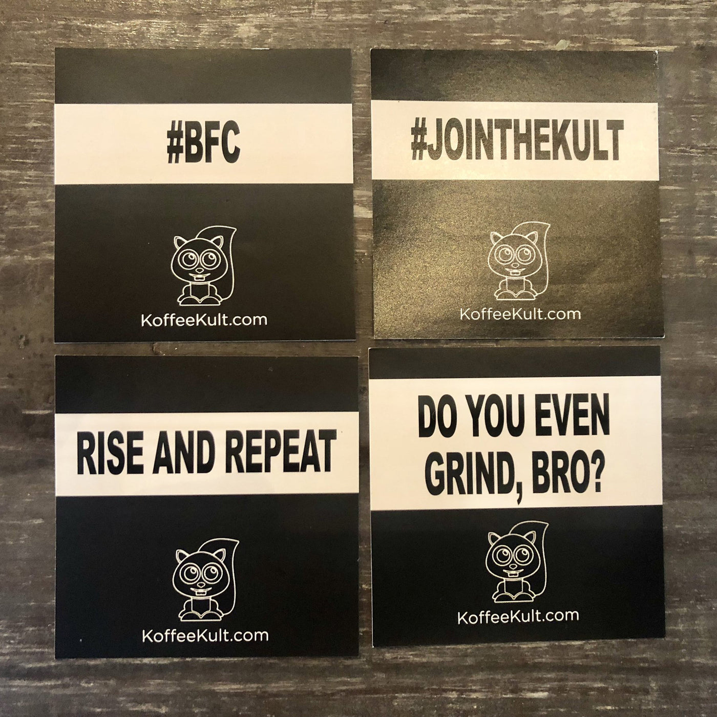 old Koffee Kult sticker pack