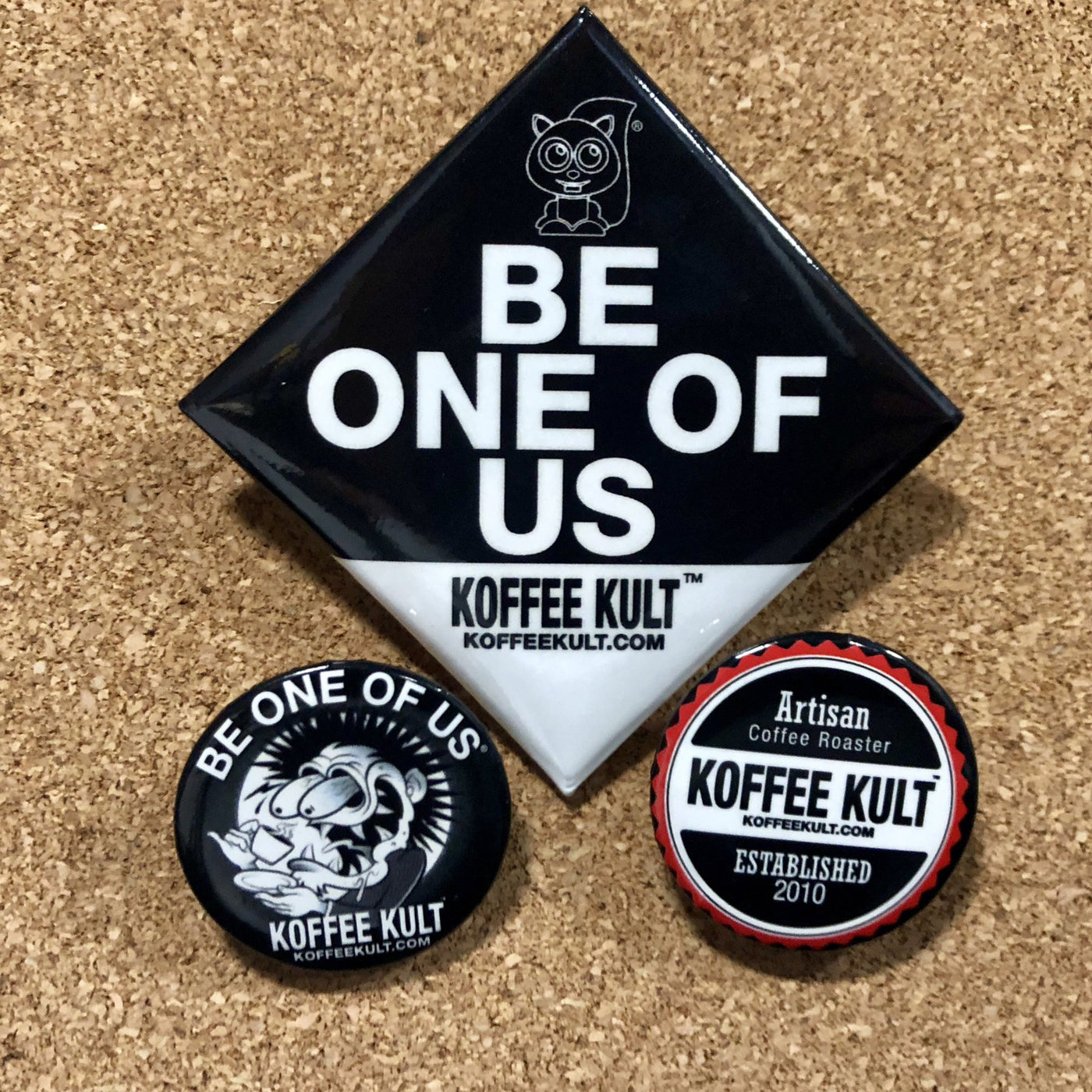 Koffee Kult's Pin Pack